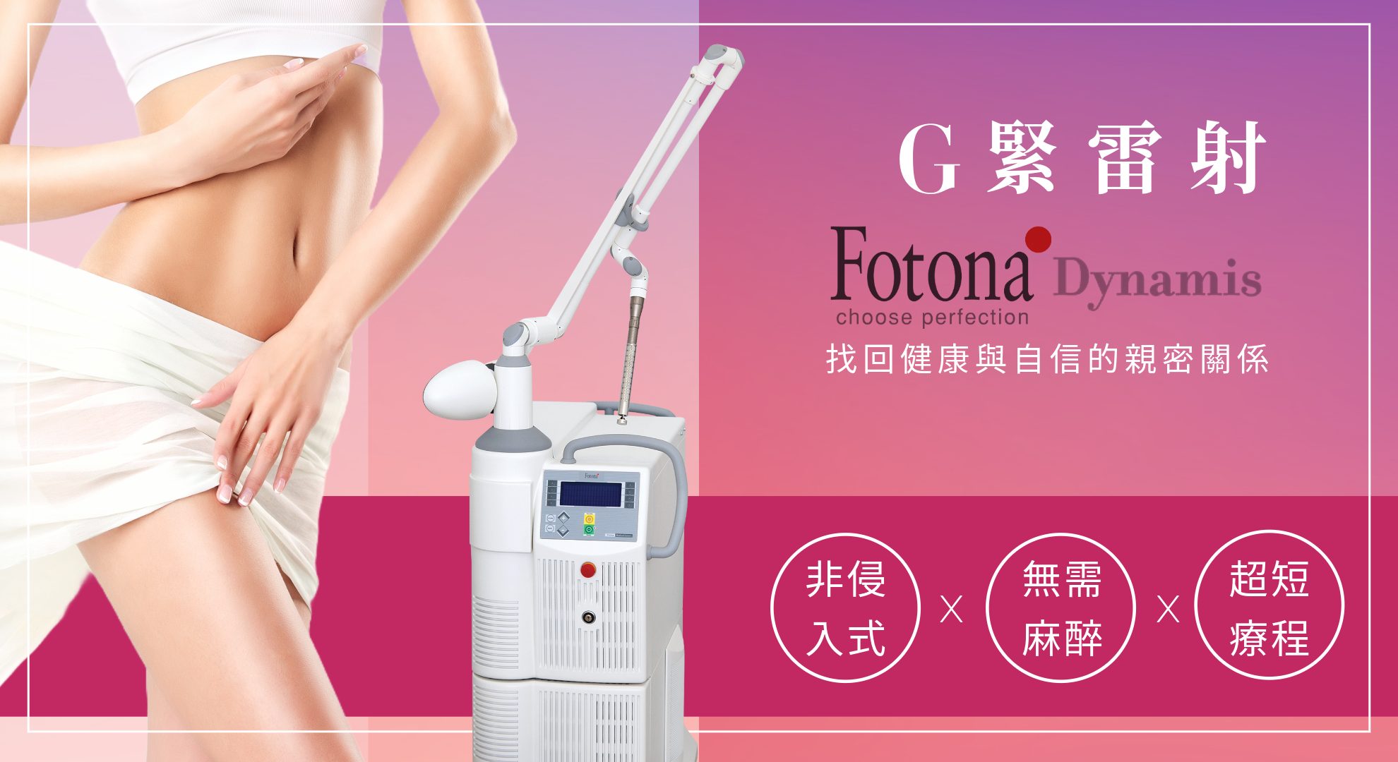 婦克漏1-Fotona,G緊雷射,banner